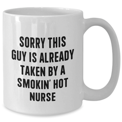 Funny Nurse Quote White Coffee Mug Gifts for Dad from Family, Unique Father's Day Presents for Men - Additional