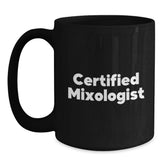 Funny Mixologist Gifts for Birthday - 'Shaking Up' Good Times, Black Coffee Mug for Him, Her, Friends, Coworkers, Family, Gifts from Men, Women, Friends, Family - Main