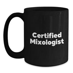 Funny Mixologist Gifts for Birthday - 'Shaking Up' Good Times, Black Coffee Mug for Him, Her, Friends, Coworkers, Family, Gifts from Men, Women, Friends, Family - Main