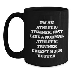 Funny Athletic Trainer Gift for Him Birthday Unique Black Coffee Mugs from Friends - Main