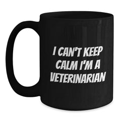 Funny Veterinarian Gifts from Friends Unique Black Coffee Mugs for Veterinarian Graduation - Main