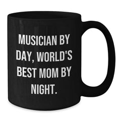 Musician Gifts, Funny Quote Black Coffee Mug, Graduation Unique Gifts for Musician Friends and Family - Additional
