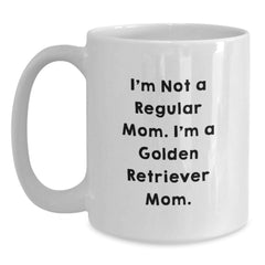Golden Retriever Dog Lover Gifts from Mom, Funny Quote White Coffee Mug for Christmas Unique Gifts - Main
