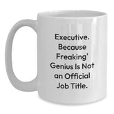 Executive White Coffee Mug Gifts from Men to Executive Boss Christmas Unique - Main