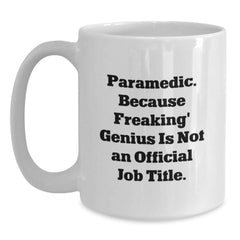 Funny Rescue Worker White Coffee Mug Gifts for Men, Rescue Worker Unique Christmas Unique Gifts from Men to Rescue Worker, 11oz or 15oz Ceramic Mug - Main