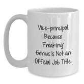 Funny Vice-Principal Gifts White Coffee Mug for Men, Unique Christmas Unique Gifts from Friends, Coworkers, Family - Main