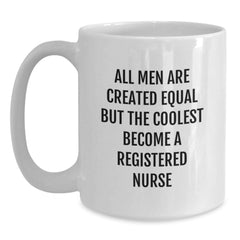 Funny Registered Nurse White Coffee Mugs Gifts from Men for Valentine's Unique - Main