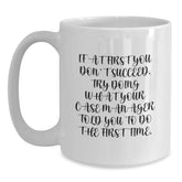 Funny Case Manager Gifts from Friends, White Coffee Mug with Inspirational Quote for Graduation Unique Gifts for Case Manager - Main