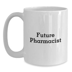 Funny Future Pharmacist Christmas Unique Gifts from Family for Men White Coffee Mug - Main