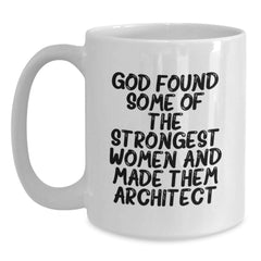 Funny Architect White Coffee Mugs Gifts for Women from Men on Christmas Unique - Main
