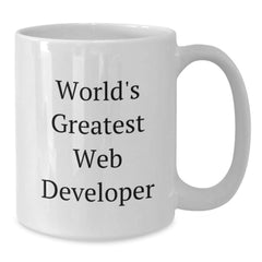 Funny Quote Web Developer White Coffee Mug Gifts from Friends for Web Developer Christmas Unique Gifts - Additional