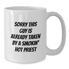 Funny Priest Gift from Friends, Unique White Coffee Mug for Priest, Christmas Unique Presents - Additional