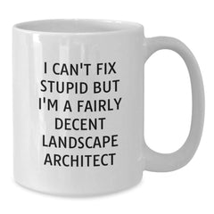 Funny Landscape Architect Gifts from Friends, Christmas Unique Gifts for Landscape Architects, White Coffee Mug - Additional
