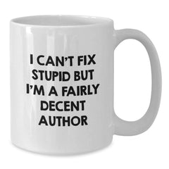 Funny Author Gifts from Men to Women on Christmas Unique White Coffee Mugs for Author Enthusiasts - Additional
