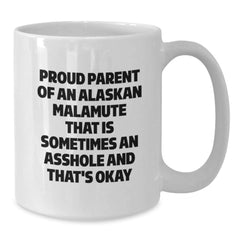 Funny Quotes for Alaskan Malamute Dog Lovers, Gifts from Friends, White Coffee Mug for Valentine's - Additional