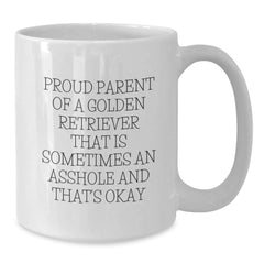 Golden Retriever Dog Lover Gifts from Friends and Family, Proud Parent Mugs, Funny Valentine's Unique - Additional