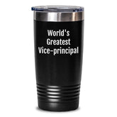 Funny Vice-principal Gifts from Friends, World's Greatest Vice-principal Funny Tumbler, Birthday Unique Gifts for Vice-principal - Main