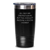 Funny Postal Worker Tumbler Gifts for Men Friends Coworkers Birthday Unique - Main