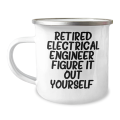 Empowering Electrical Engineers 'Figure It Out Yourself' Camping Mug, Gifts from Family to Men, Perfect Graduation Unique Gifts - Image 1