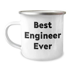 Funny Gifts from Friends for Best Engineer Ever, Camping Mug, Graduation Unique Gifts for Men, Women, Coworkers, Family - Image 1