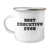 Funny Executive Gifts from Friends - Best Ever Graduation Camping Mug for Men - 'Best Executive Ever' Quote - Image 1