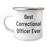 Funny Correctional Officer Gifts Best Ever Quotes, Correctional Officer Camping Mug for Men Friends Coworkers Family, Gifts from Men Women Friends Coworkers Family, Unique Graduation Gift - Image 1