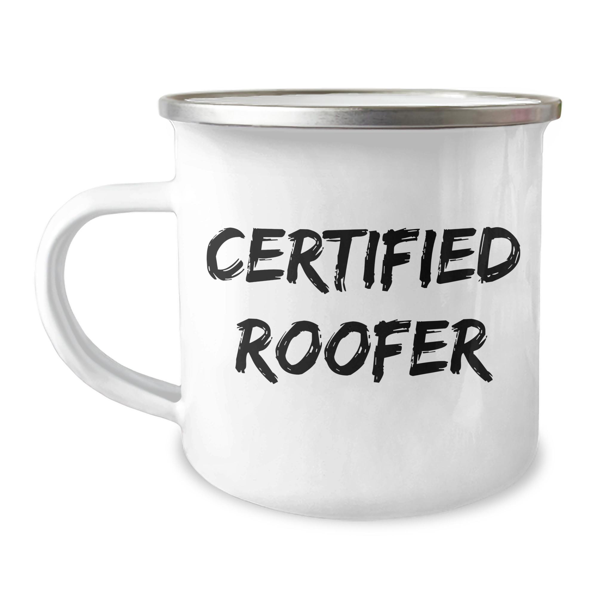 Roofer Gifts from Men, Funny Quote Certified Roofer Camping Mug, Perfect Graduation Unique Gifts for Roofer Friends - Image 1
