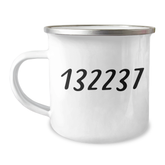 Funny Father Camping Mug, Gifts from Dad, I Smile Because You Are My Father, Unique Graduation Gift for Men, 12 oz Stainless Steel with Enamel Finish - Image 1