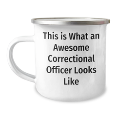 Correctional Officer Gifts, Funny Camping Mug - Gifts from Family to Men, This Is What An Awesome Correctional Officer Looks Like, Father's Day Unique Presents - Image 1