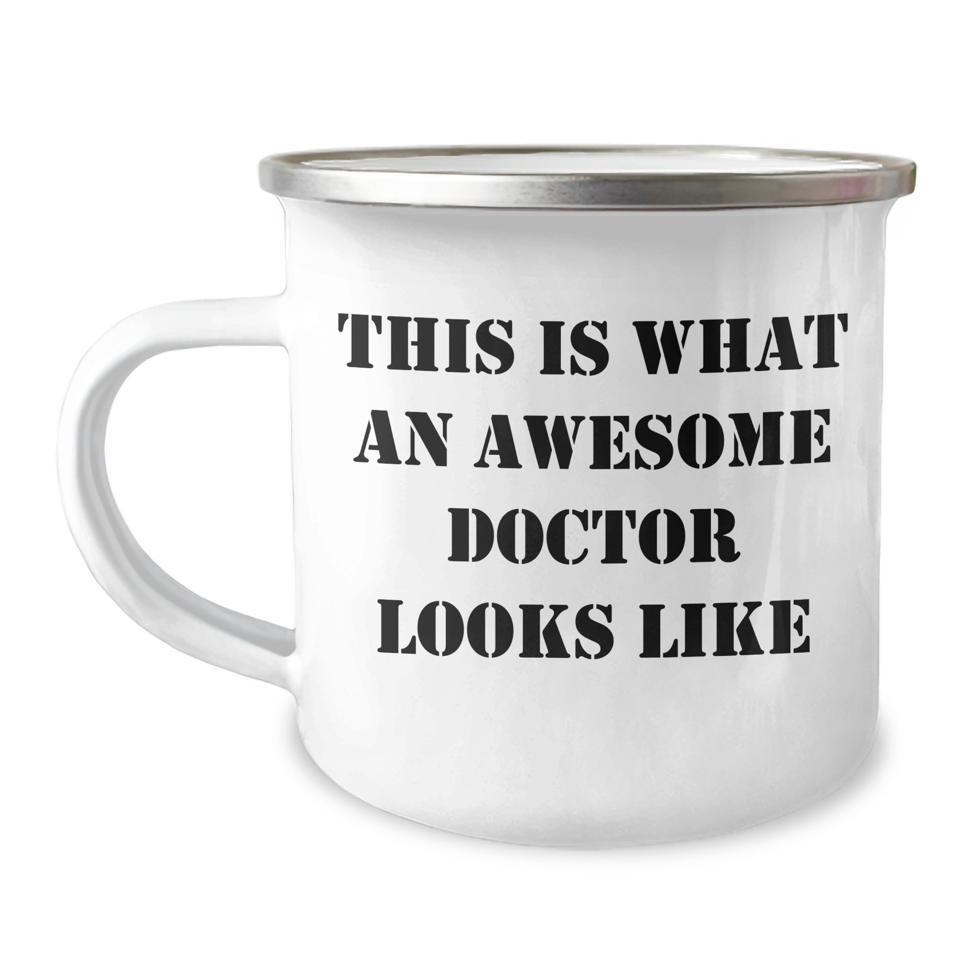 Funny Doctor Gifts for Him, 'This Is What An Awesome Doctor Looks Like' Camping Mug, Unique Father's Day Unique Gifts from Family, Friends, or Coworkers - Image 1