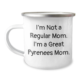 Funny Great Pyrenees Dog Mom Camping Mug Gifts for Dad from Family - Image 1