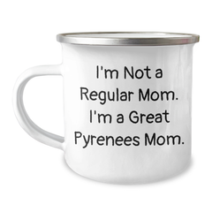 Funny Great Pyrenees Dog Mom Camping Mug Gifts for Dad from Family - Image 1