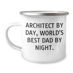 Architect Gifts, Camping Mug, Funny Quote, Father's Day Unique Gifts from Men to Architect - Image 1