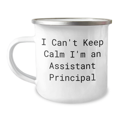 Funny Assistant Principal Gifts from Friends - I Can't Keep Calm I'm An Assistant Principal Camping Mug for Assistant Principal Graduation Unique Gifts - Image 1