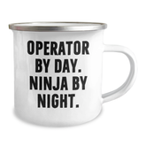 Operator Gifts by Day, Ninja by Night, Funny Quote, Camping Mug for Father's Day, Gifts from Family - Image 2