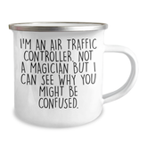 Air Traffic Controller Funny Gifts from Friends for Unique Camping Mug, Inspirational Quote for Graduation, 12 oz Stainless Steel with Enamel Finish - Image 2