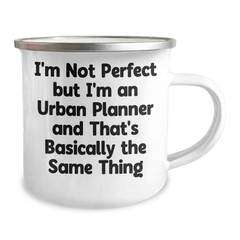 Funny Urban Planner Gifts, 'I'm Not Perfect' Camping Mug for Dad, Father's Day Unique Gifts from Family - Image 2