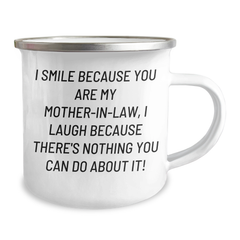 Funny Mom-in-law Gifts from Men, Women, Friends and Family - I Smile Because You Are My Mom-in-law, I Laugh Because There's Nothing You Can Do About It! Graduation Unique Gifts for Mom-in-law - Image 2