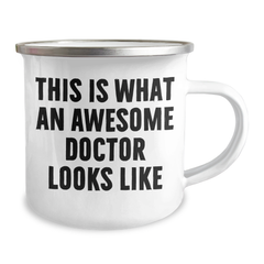 Funny Doctor Gifts for Him - This Is What An Awesome Doctor Looks Like, Camping Mug for Father's Day from Men - Image 2