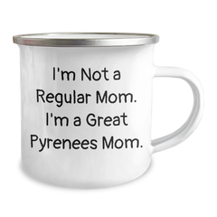 Funny Great Pyrenees Dog Mom Camping Mug Gifts for Dad from Family - Image 2