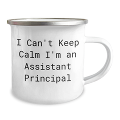 Funny Assistant Principal Gifts from Friends - I Can't Keep Calm I'm An Assistant Principal Camping Mug for Assistant Principal Graduation Unique Gifts - Image 2