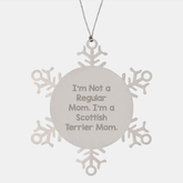 Funny Scottish Terrier Mom, Gifts for Scottish Terrier Dog, Snowflake Ornament from Gifts for Mom, Christmas Unique Gifts - Image 1