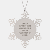 Apartment Manager Gifts, Funny Snowflake Ornament, Gifts from Friends for Apartment Managers, Unique Christmas Unique Gifts - Image 1