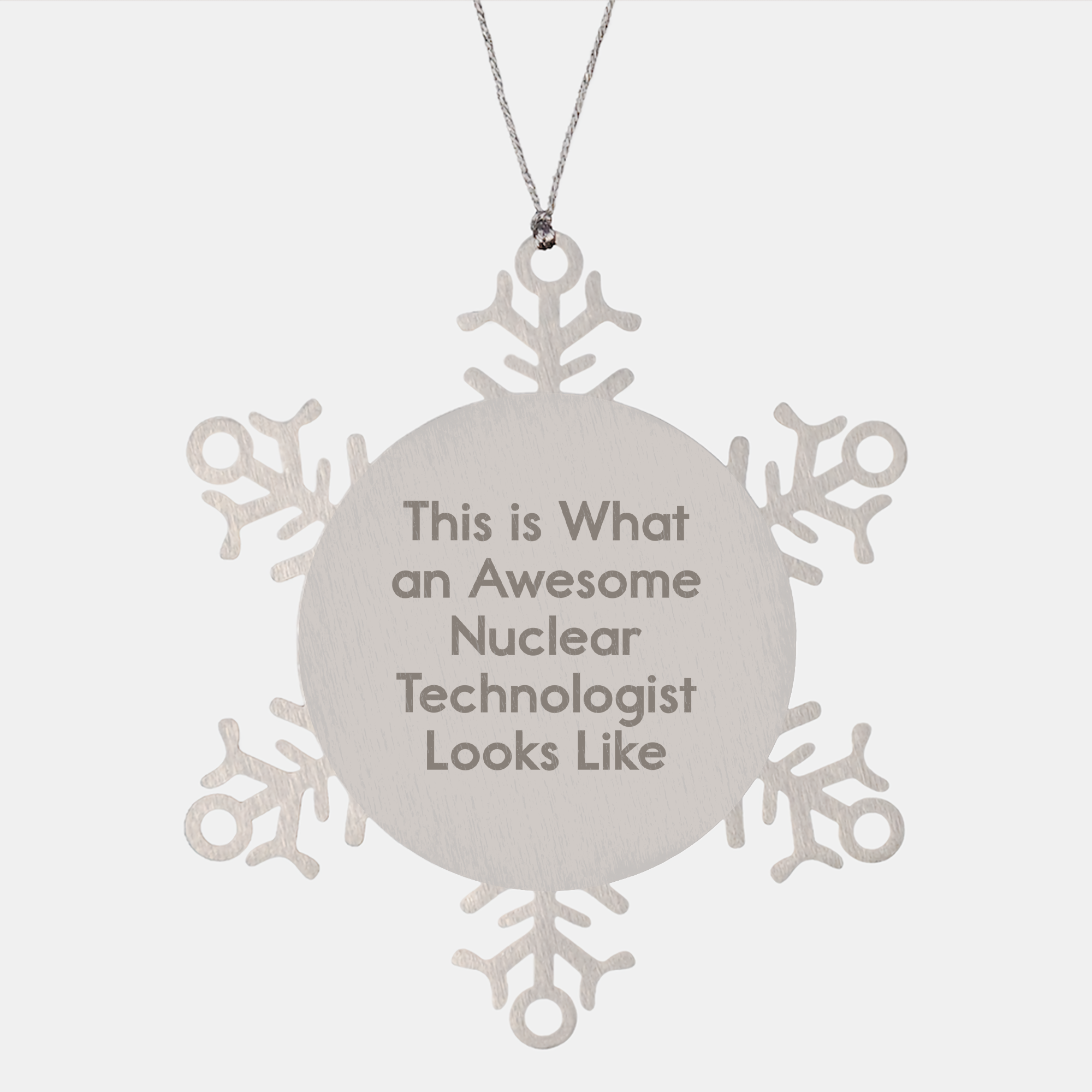 Funny Snowflake Ornaments for Nuclear Technologists Gifts from Friends and Family This Christmas - Image 1