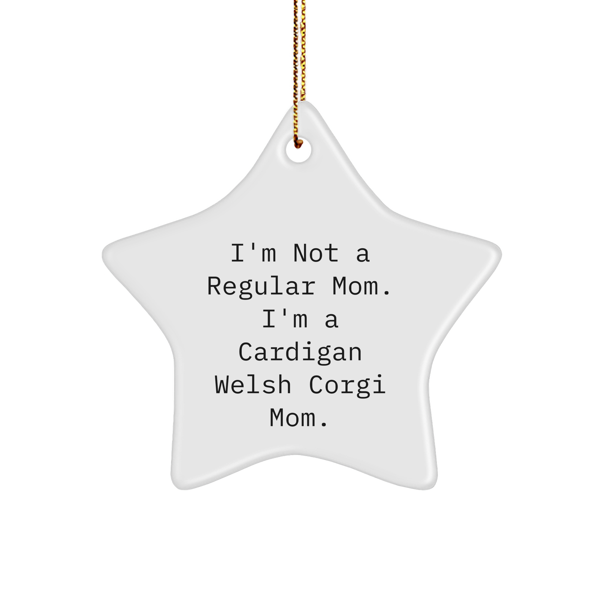 Cardigan Welsh Corgi Dog Star Ornament, Funny Quote Gift for Cardigan Welsh Corgi Dog Lovers, Gifts from Family for Christmas Unique Gifts - Image 1