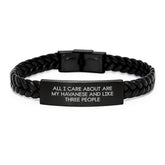 Havanese Dog Lover Interlaced Leather Bracelet Gifts from Men to Family - Image 1
