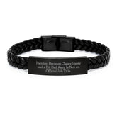 Funny Painter Gifts for Men with Interlaced Leather Bracelet, Unique Birthday Unique Gifts from Friends for Painter - Image 1
