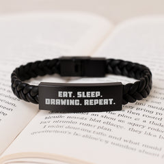 Funny Drawing Inspiration Interlaced Leather Gift for Her from Friends on Graduation - Image 3