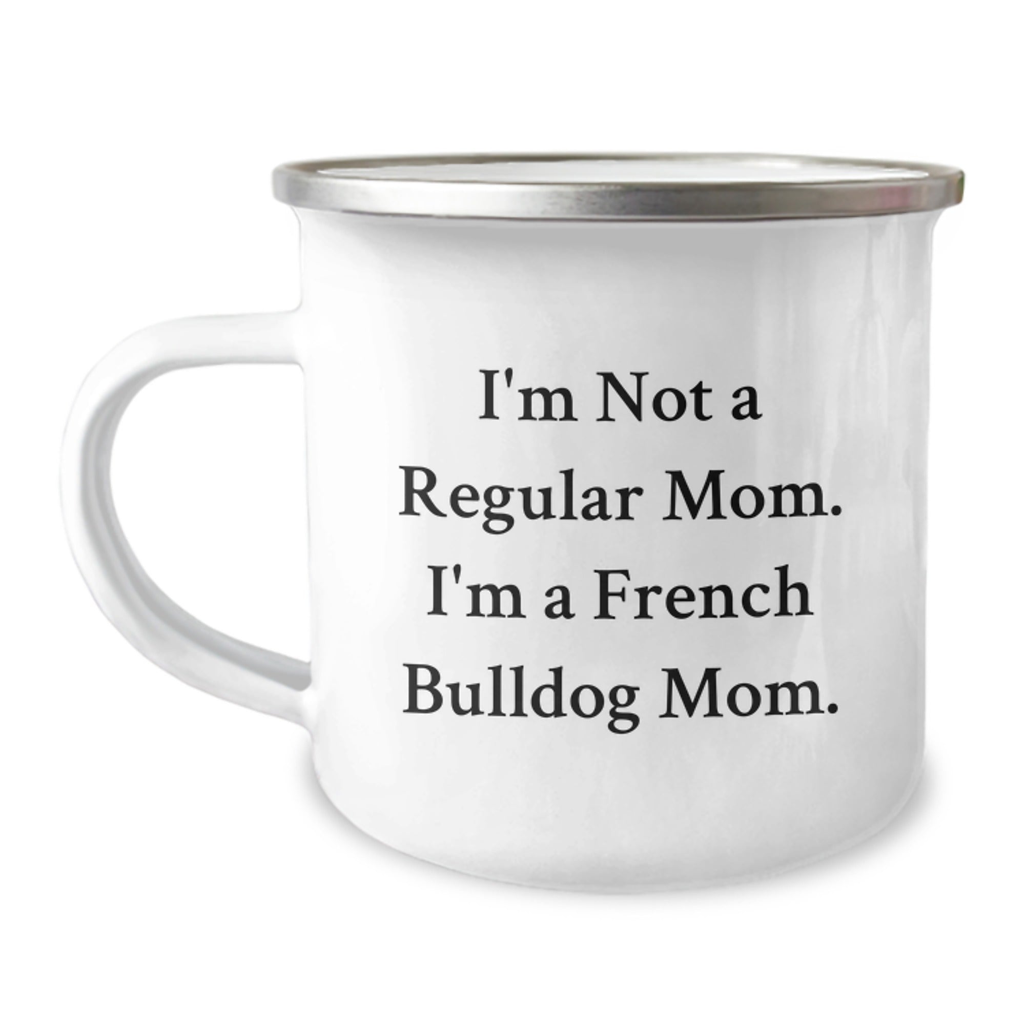 Funny French Bulldog Gifts for Him from Mom, Christmas Unique Presents for French Bulldog Lover, Funny Camping Mug - Image 1