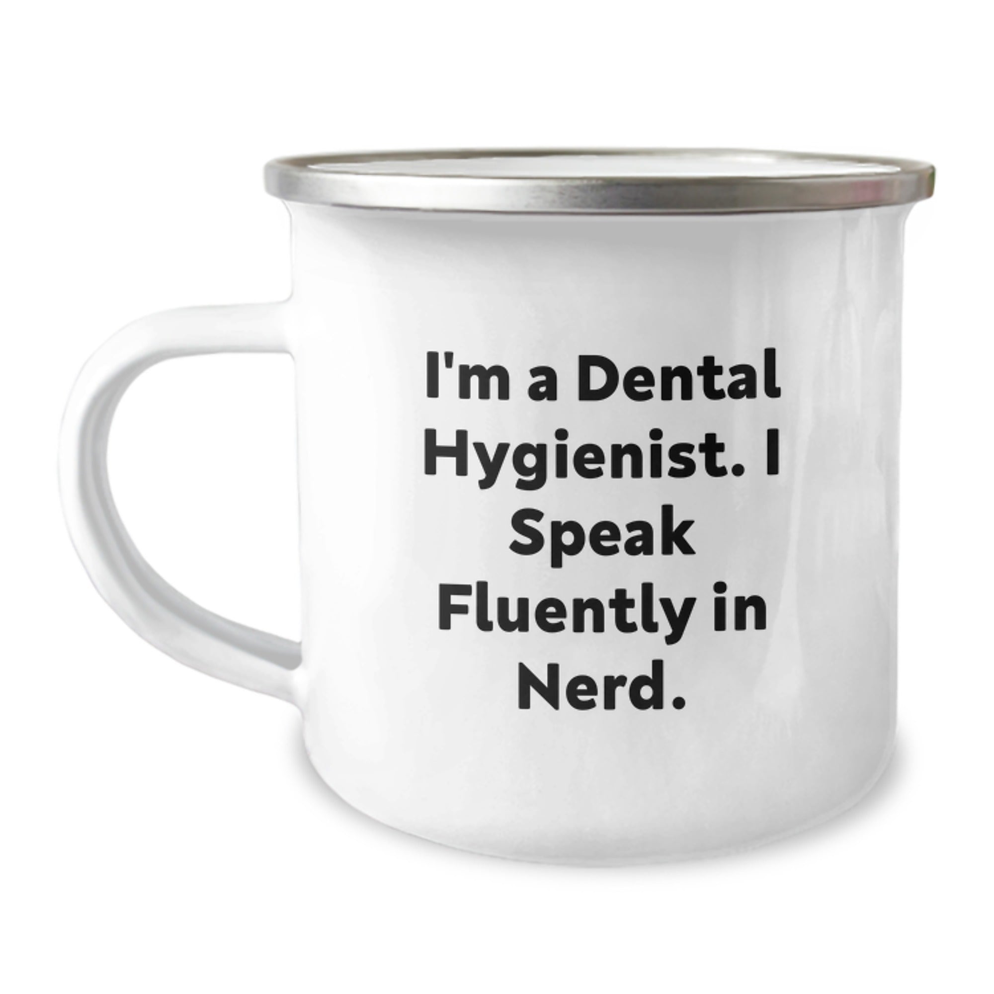 Funny Dental Hygienist Gifts from Men to Dental Hygienist Friends - 'I Speak Fluently In genius.' Christmas Unique Mugs for Dental Hygienist Coworkers - Image 1